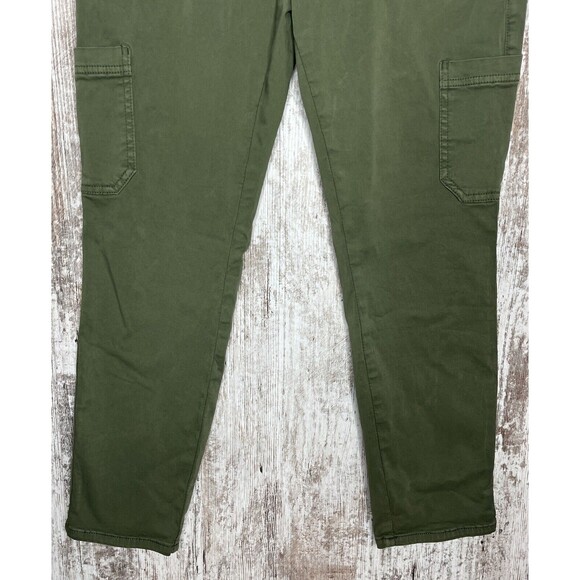 BANANA REPUBLIC Sloan Mid Rise Cargo Utility Stretch Ankle Chino Olive Green 10 - Picture 3 of 10